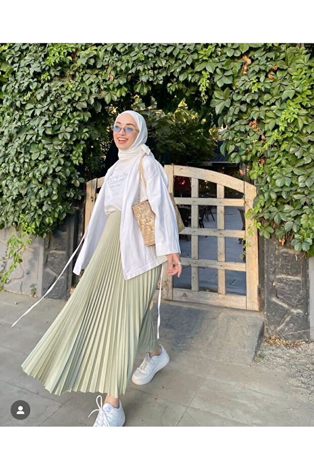 Piliseli Tesettür Etek - 1