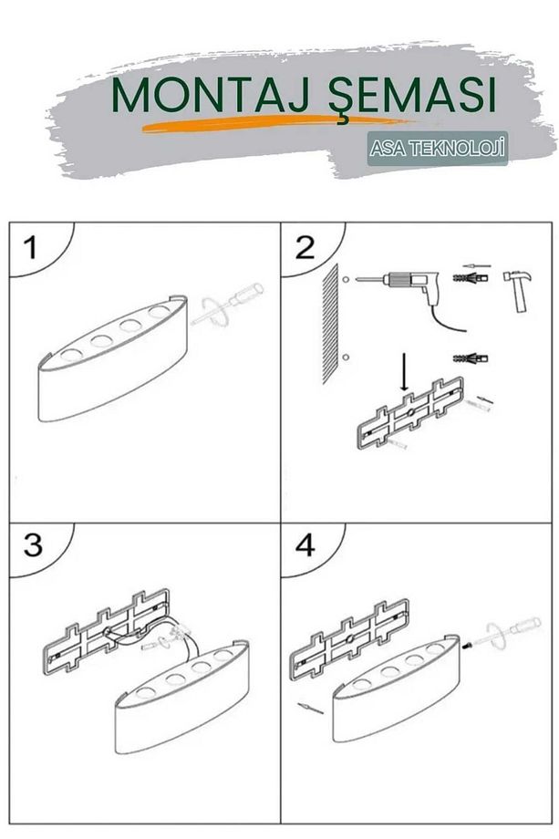 Led Aplik Aydınlatma Çift Taraflı Led Dekoratif Duvar Aplik 4+4 Suya Dayanıklı Led Aplik - 9