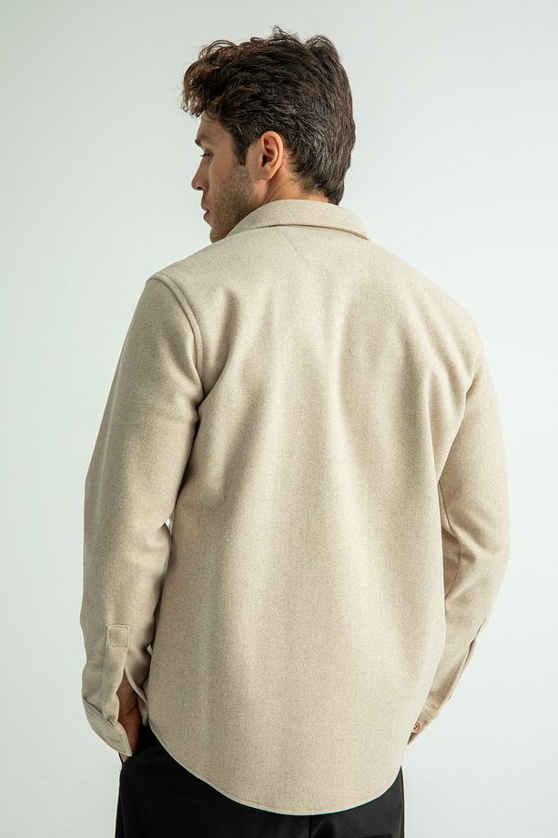 Erkek Regular Fit Kışlık Kaşe Gömlek - 7