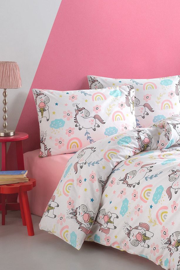 Unicorn %100 Pamuk Tek Kişilik Nevresim Takımı - 1