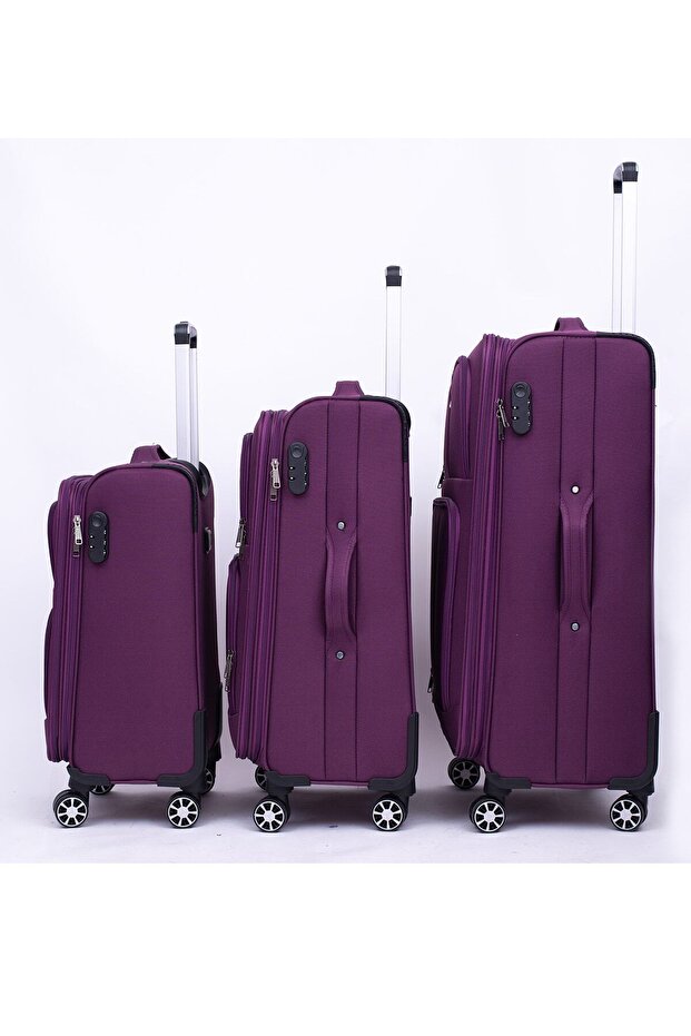 Moda Kr 1010 Mor 3 Boy Valiz Seti - 2