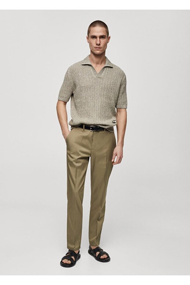 Dar kesim lyocell pantolon - 2