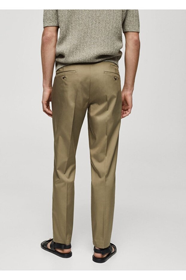 Dar kesim lyocell pantolon - 4