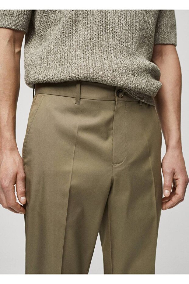 Dar kesim lyocell pantolon - 8