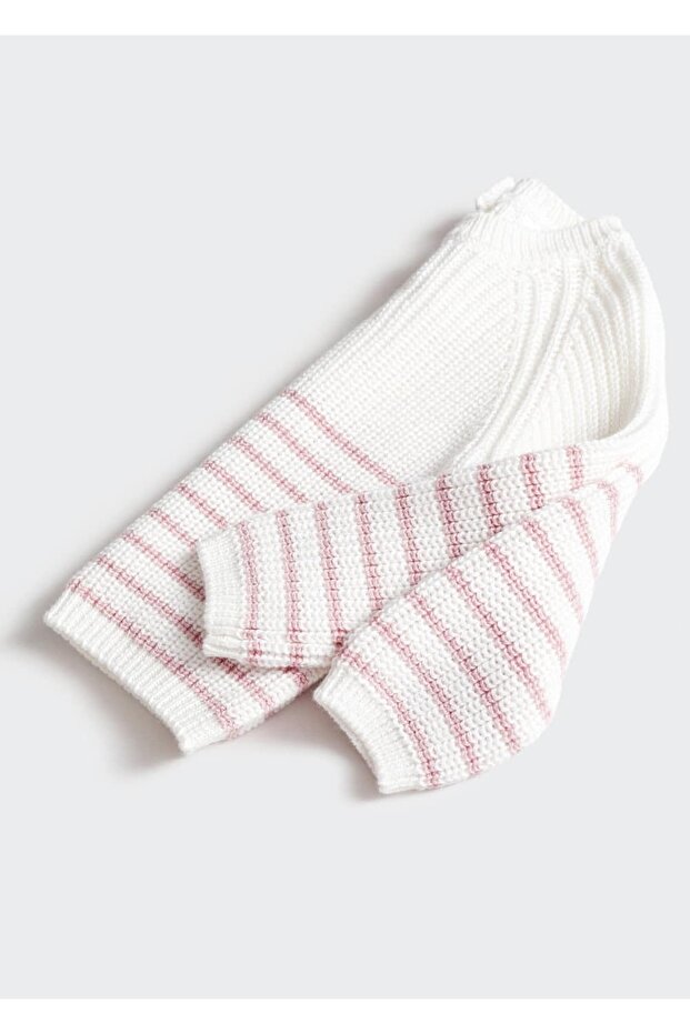 Gestreifter Strickpullover - 3