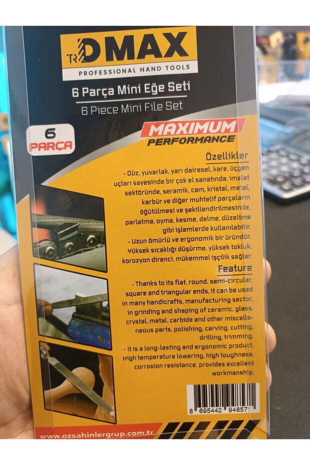 6 parça mini eğe seti - 2