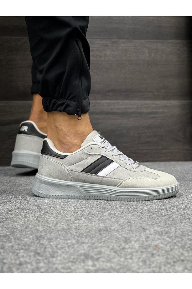 Erkek Ortopedik Hafif Esnek Günlük Casual Astarlı Bağcıklı Yürüyüş Sneaker Spor Ayakkabı - 4