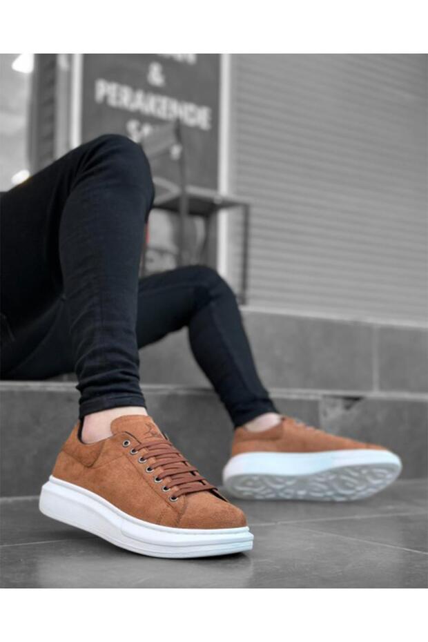 Men's Leather Laced Sneakers Orthopedic Seasonal Casual Shoes