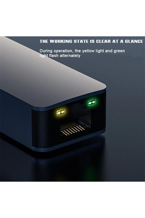 MT74 Type-C Gen 1 to 2500Mbps RJ45 Ethernet Adaptör Mac Windows Uyumlu Alüminyum Kasa - 2
