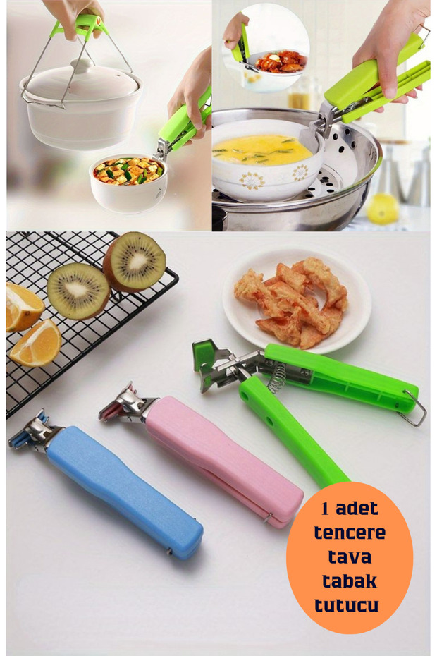 1 adet tencere tava tabak tutmak için kulp tutamaç, cizmez - 1