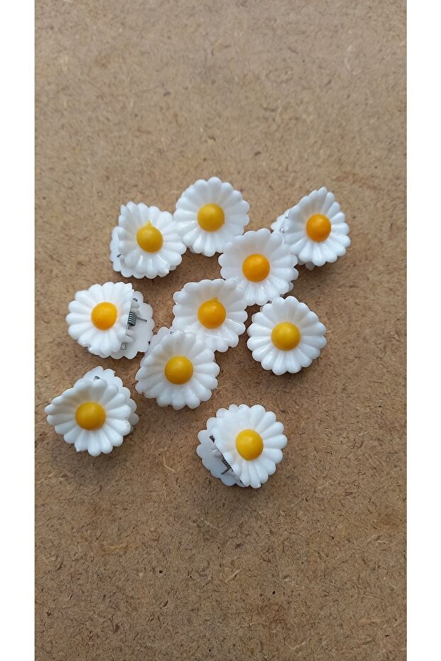 مشبك مزلاج ديزي صغير (10 قطع) - 3