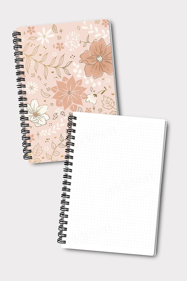 2'li Noktalı Defter Seti, A5 Boyutunda 50 Yaprak 100 Sayfa 2'li Set - 3