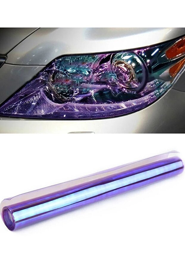 Headlamp Stop Film Headlamp Foil Chameleon Purple (colorful) Headlamp Scratch Scratch Blocking Foil 100cmx30cm