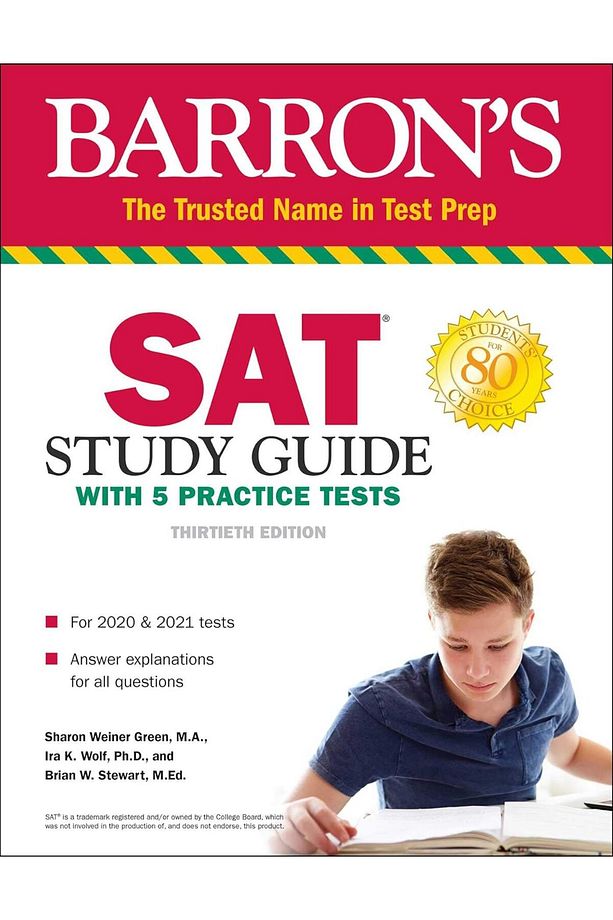Sat Study Guide With 5 Practice Tests (BARRON'S TEST PREP) - 1