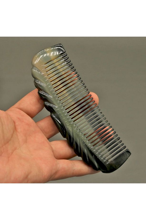 Klasik Kemik Tarak Sığır Boynuzundan Elde Üretilmiştir Boynuz Tarağı Kt-111 15 Cm - 1