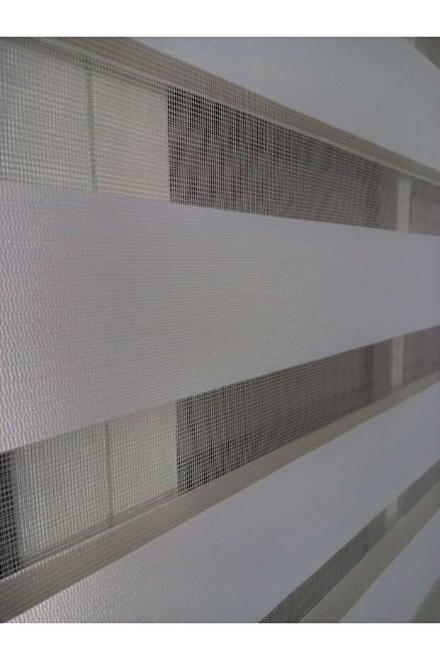 Taç Beyaz Bambu Zebra Perde - 3