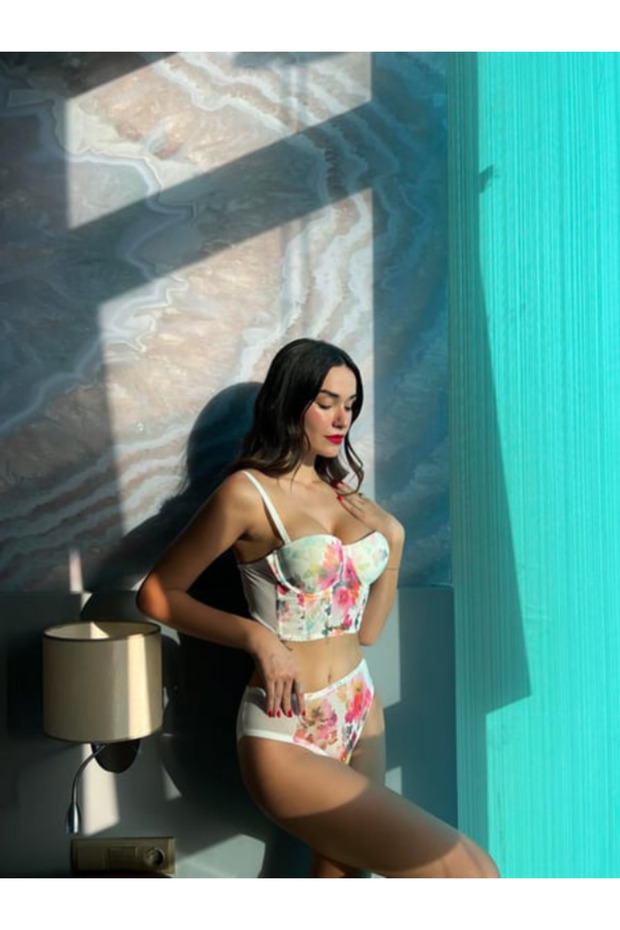 Baskılı Büstiyer Takımı - 1