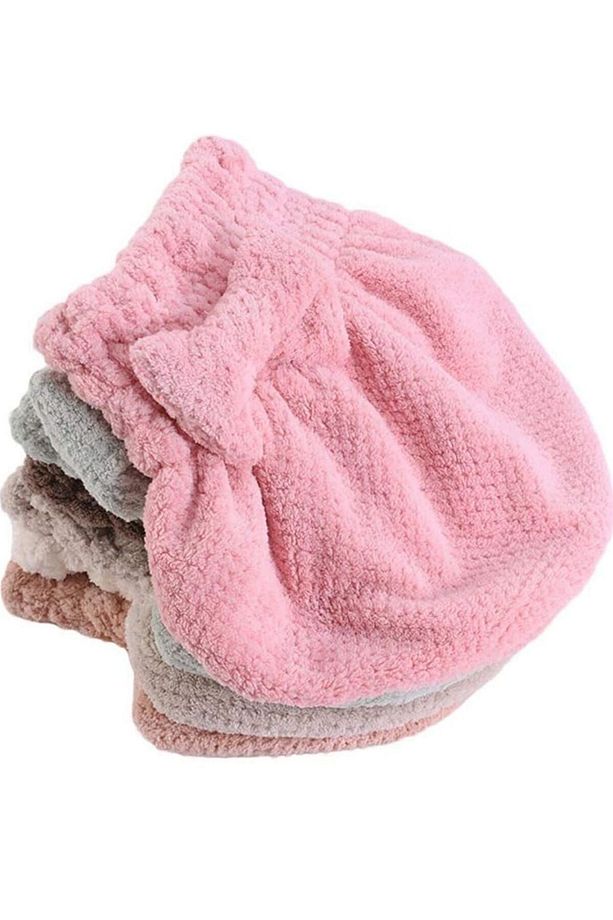 ( 1 ADET ) Mikrofiber Saç Havlusu, Saç Bonesi, Banyo Deniz ve Havuz Sonrası - 1