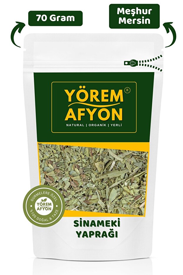 Gut-friendly senna leaf, camel eye, cassia acutifolia from mersin region | 70gr.