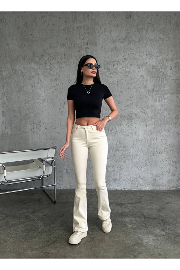 İsponyol paça jeans - 2