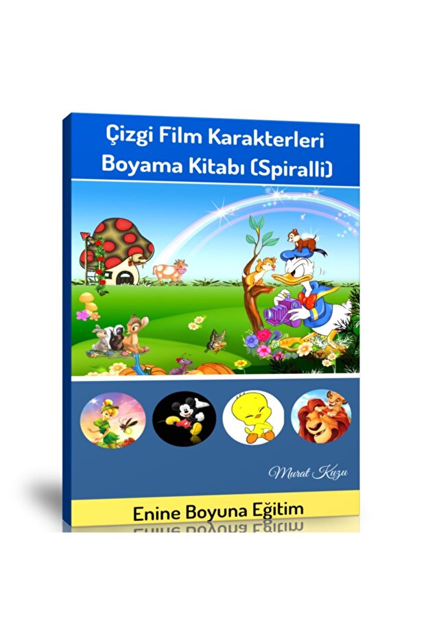 Cartoon Characters Coloring Book (Spiral)