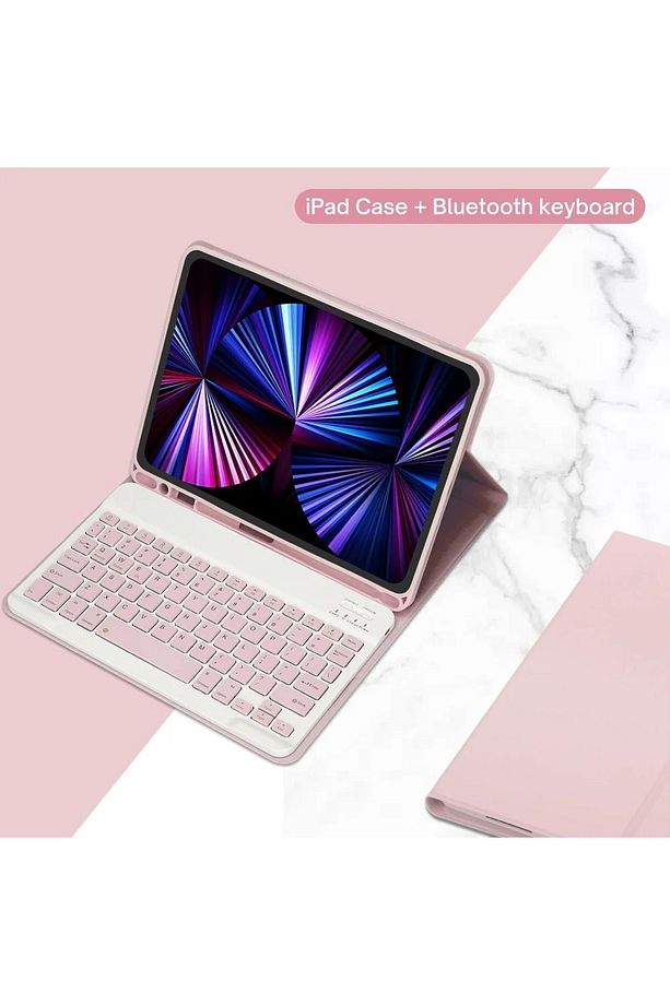 Samsung Galaxy Tab A9 Plus Sm-x210 11 Inç Tablet Uyumlu Bluetooth Klavyeli Kılıf (TÜRKÇE KLAVYE) - 1
