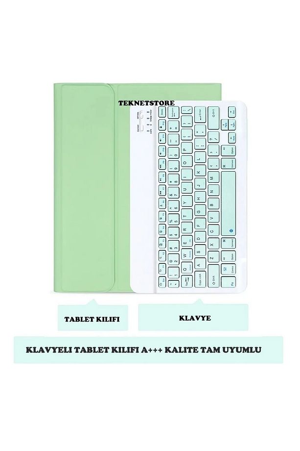Samsung Galaxy Tab A9 Plus Sm-x210 11 Inç Tablet Uyumlu Bluetooth Klavyeli Kılıf (TÜRKÇE KLAVYE) - 3