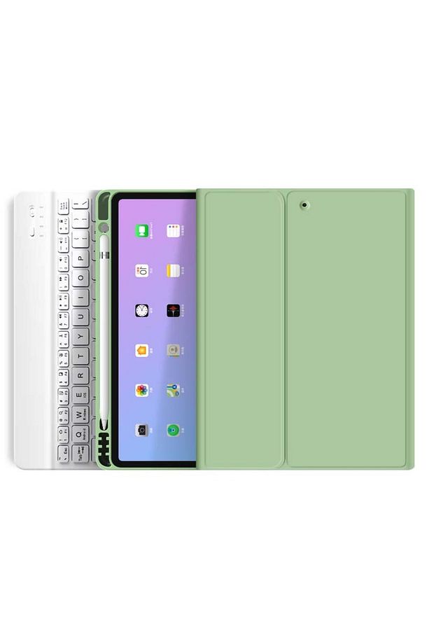 Samsung Galaxy Tab A9 Plus Sm-x210 11 Inç Tablet Uyumlu Bluetooth Klavyeli Kılıf (TÜRKÇE KLAVYE) - 4