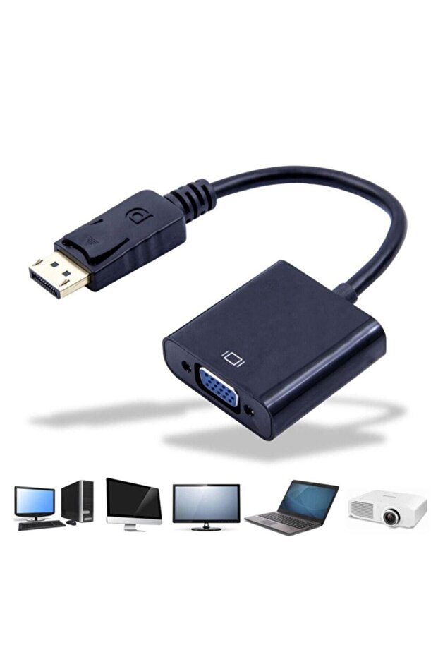 Displayport To Vga Çevirici Adaptör Display Port - 3