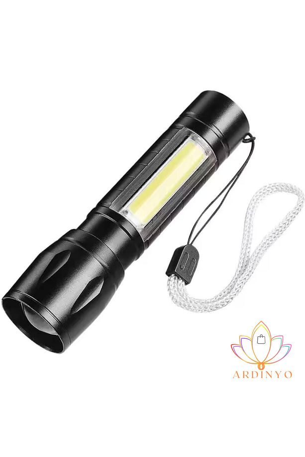 Ultra Güçlü 2500 Lumen 5w Cob Led Usb Şarjlı El Feneri Avcılık,kamp Feneri Deprem Çantalık Fener - 6