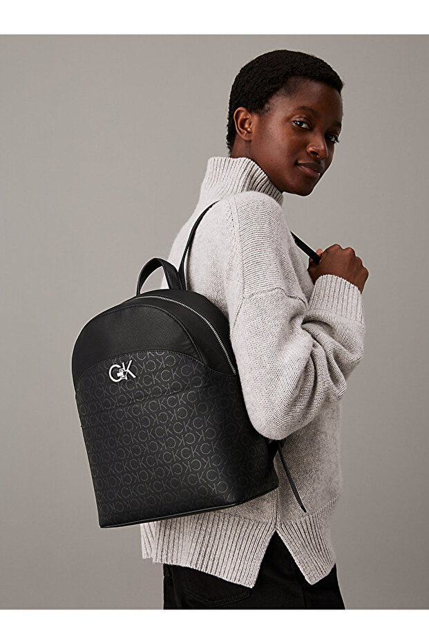 حقيبة ظهر دائرية بشعار - 2