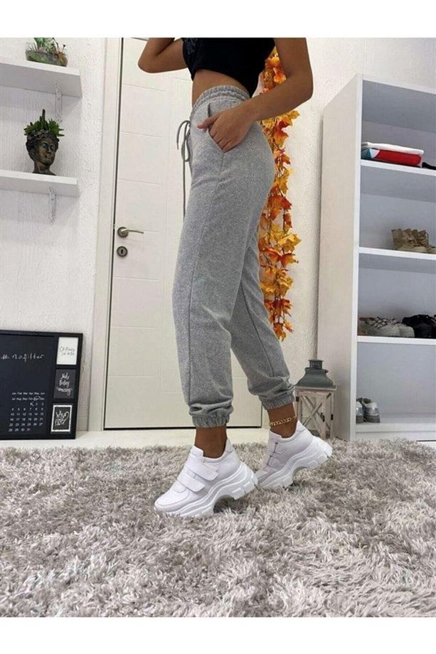Erkek Örme 2 Iplik Cepli Basic Jogger Eşofman Altı - 3