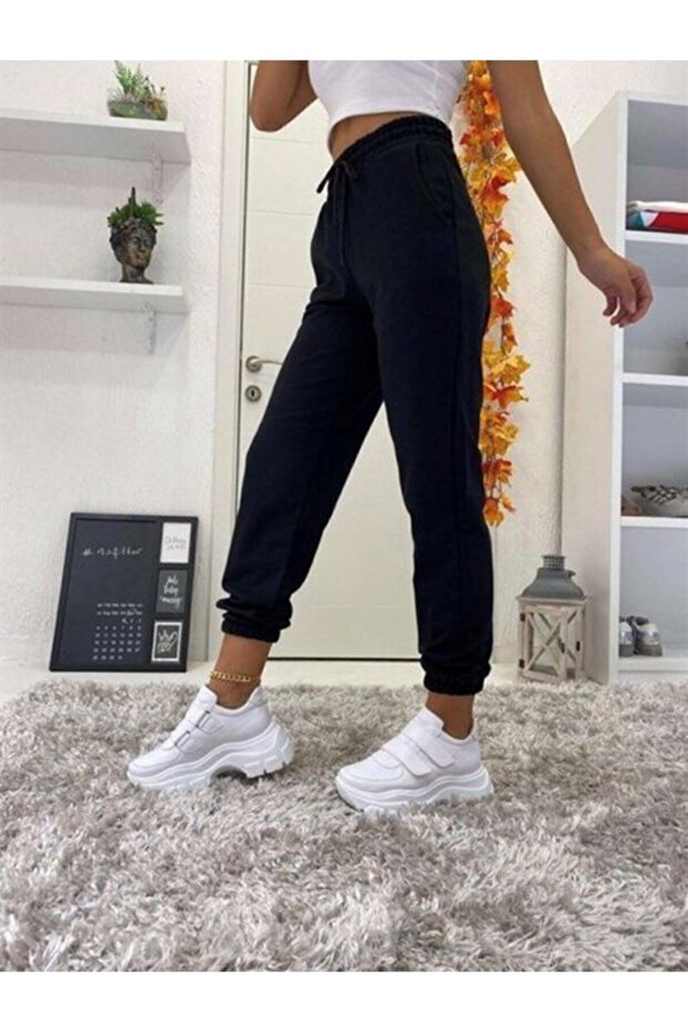 Erkek Örme 2 Iplik Cepli Basic Jogger Eşofman Altı - 2