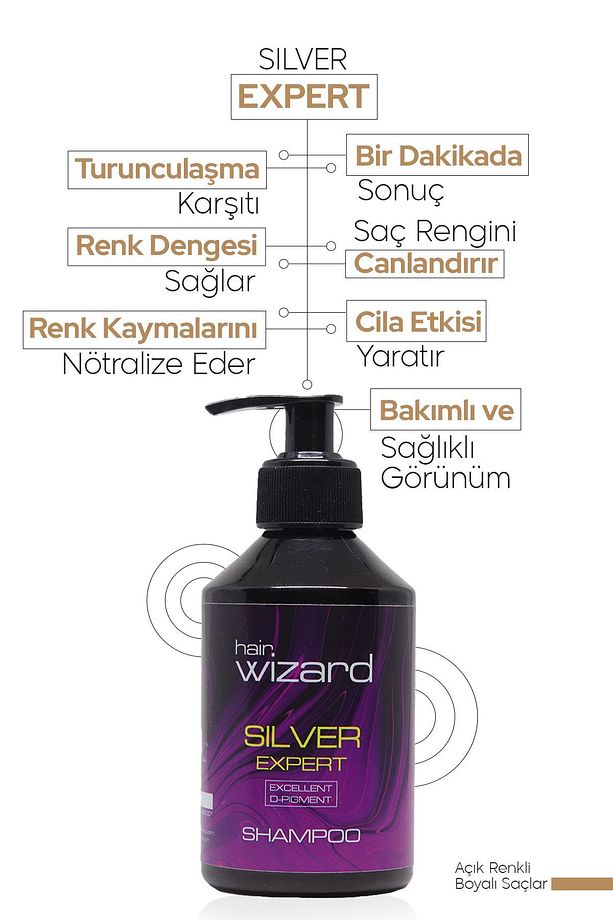 Silver Expert Pigment Yüksek Performanslı Profesyonel Mor Şampuan 250ml - 2