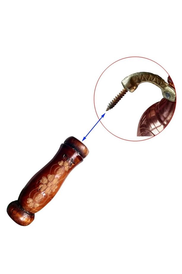 Bakır Çaydanlık Kulp Sapı Tutacağı Tutma Yeri Takımı - 1