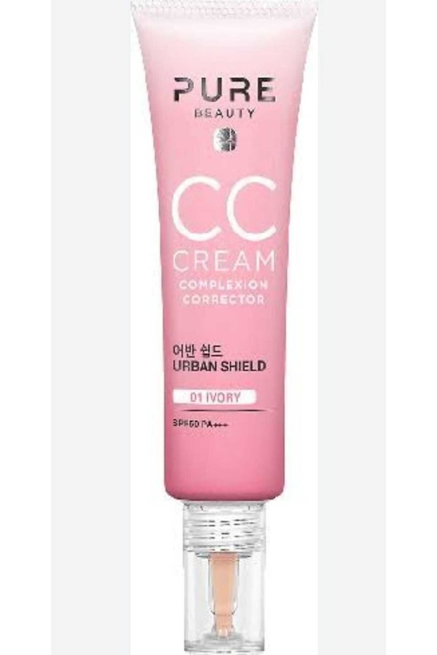 CC Cream SPF50 PA+++ Ivory Paraben and Alcohol-Free Brightening Moisturizer 30 ml