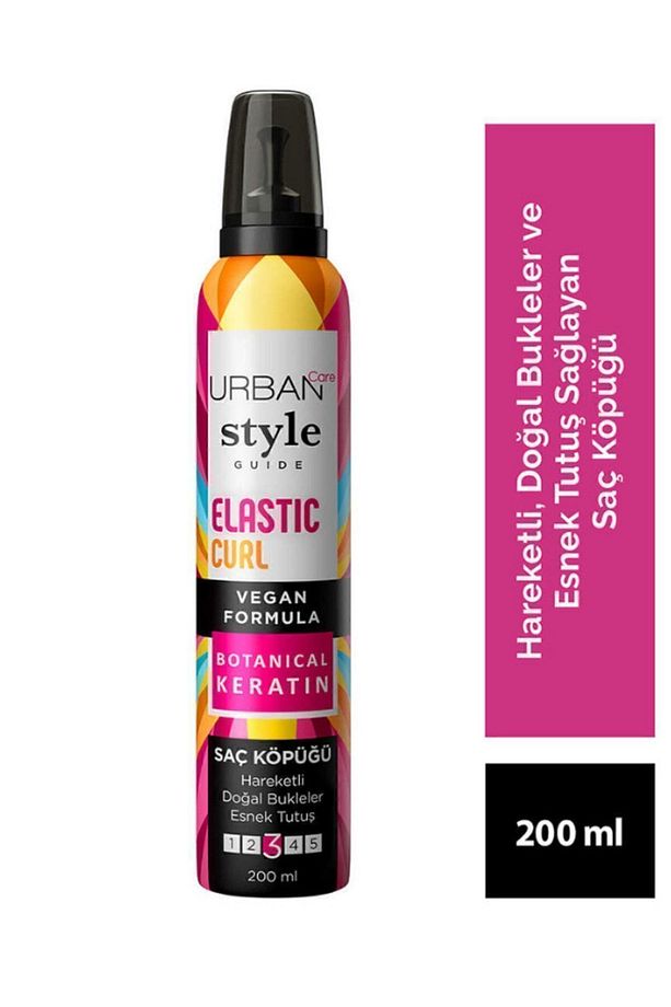 BOTANICAL KERATIN COMPLEX ve UV FİLTRESİ içeren formüllü Style Guide Elastic Curl Saç Köpüğü No 3 - 1