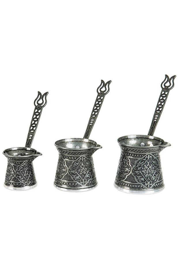 Coffee Pot Set - Triple Zamak - Tin-Plated