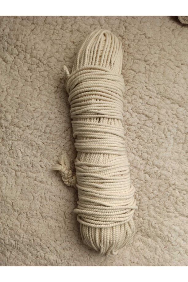 4 Mm Makrome Salıncak Ipi Ekru (a Kalite) 1 Çile (1,5 Kg) - 1