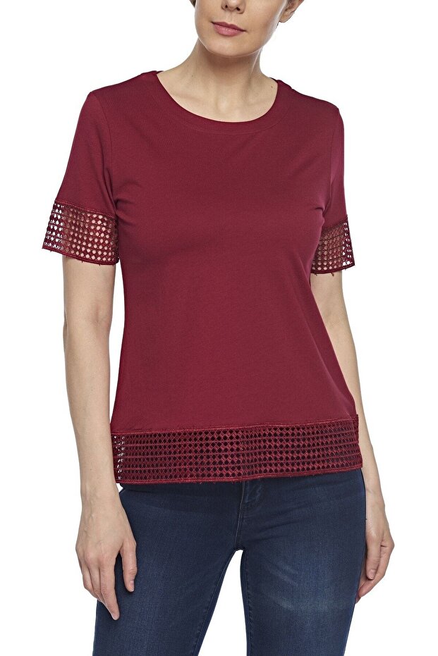 Women's Cotton Modal Short Sleeve Top Comfrot Fit Ruched T-shirt -2412