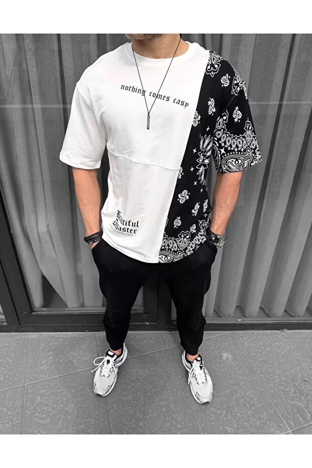 Basic Beyaz Tshirt Oversize Unisex - 1