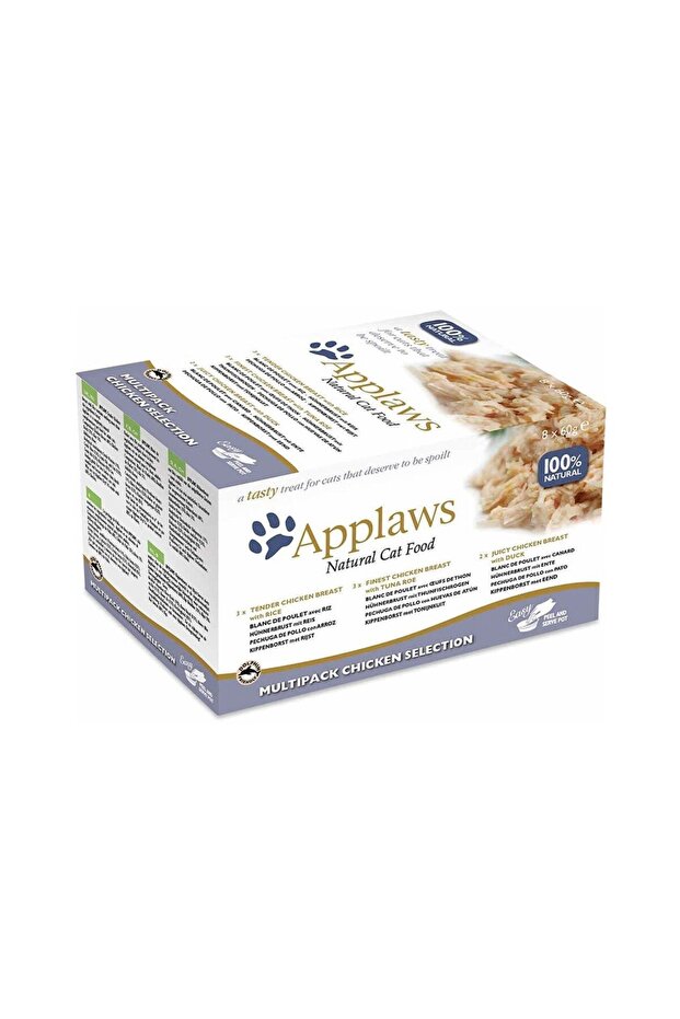 Cat Multipack Chicken Selection Canned Cat Food - 8x60g