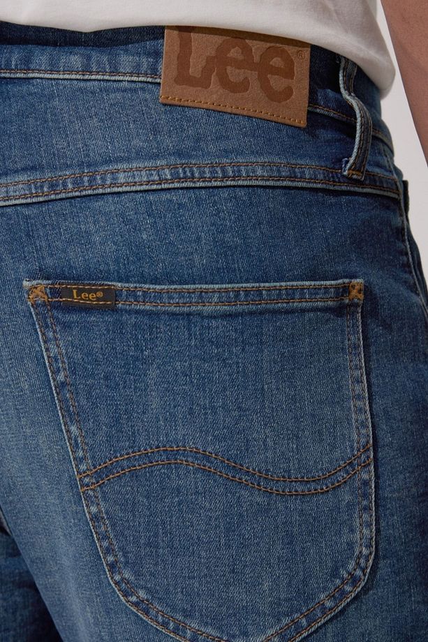 Regular Fit Normal Kesim Normal Bel Mavi Esnek Jean Kot Şort - 5
