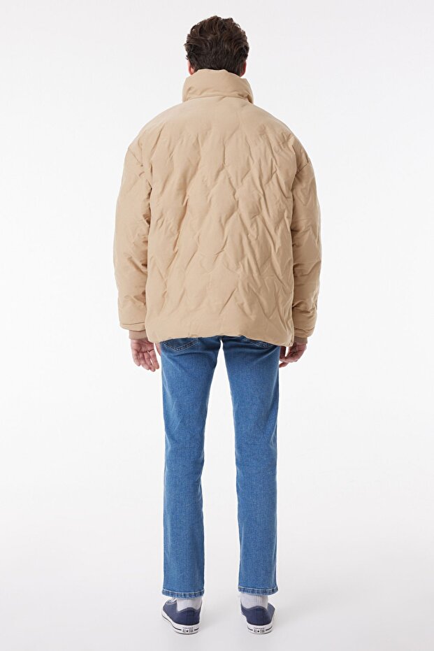 سترة منتفخة مبطنة بقصة عادية - 7