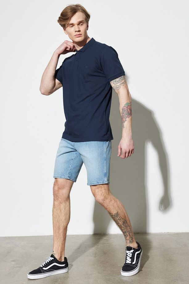 Texas Regular Fit Normal Kesim Normal Bel Esnek Jean Kot Şort - 4