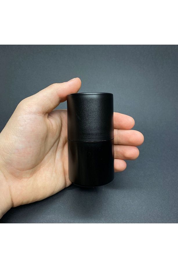 50 CC SİYAH PLASTİK ROLL-ON ŞİŞESİ SİYAH KAPAKLI BİLYELİ TAKIM - 3 ADET - 4
