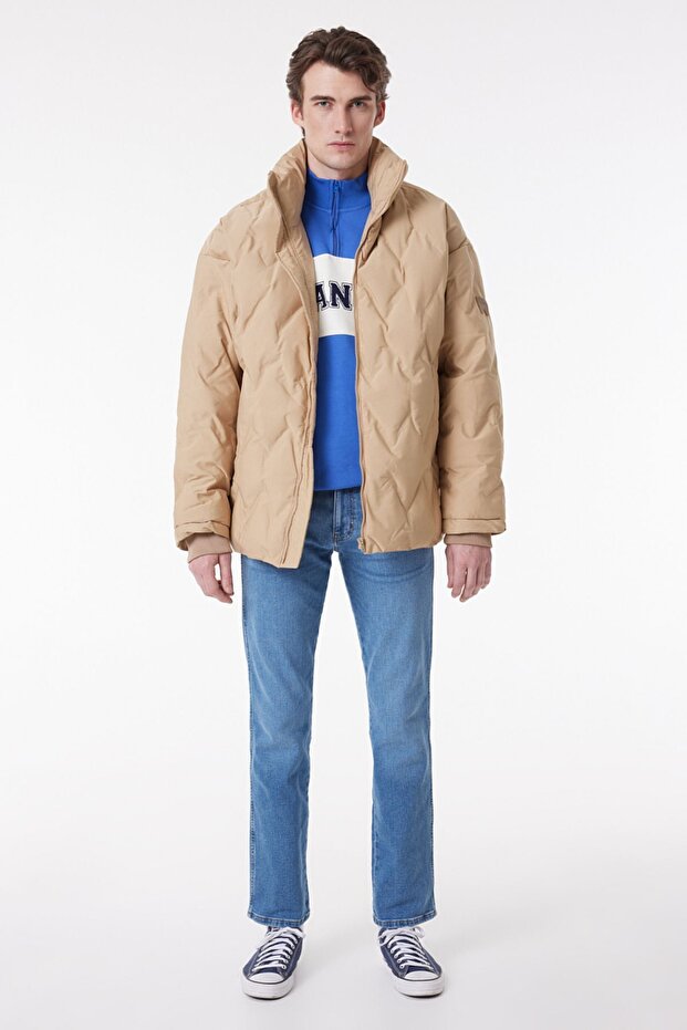 سترة منتفخة مبطنة بقصة عادية - 4