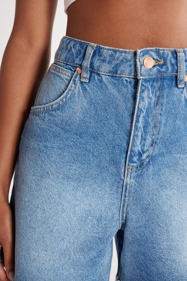 Donna Regular Fit Normal Kesim %100 Pamuk Açık Mavi Jean Kot Şort - 6