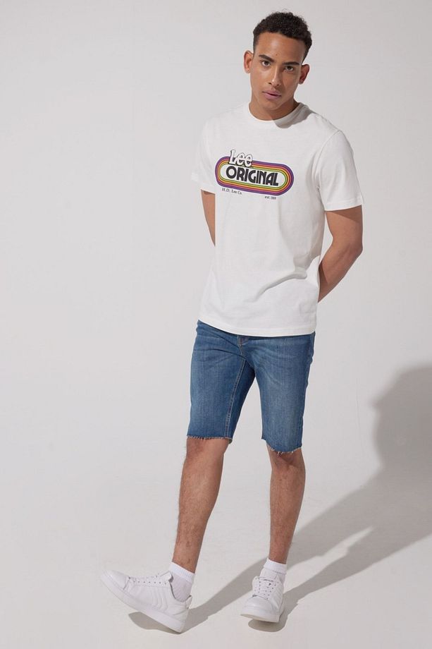 Regular Fit Normal Kesim Normal Bel Mavi Esnek Jean Kot Şort - 3
