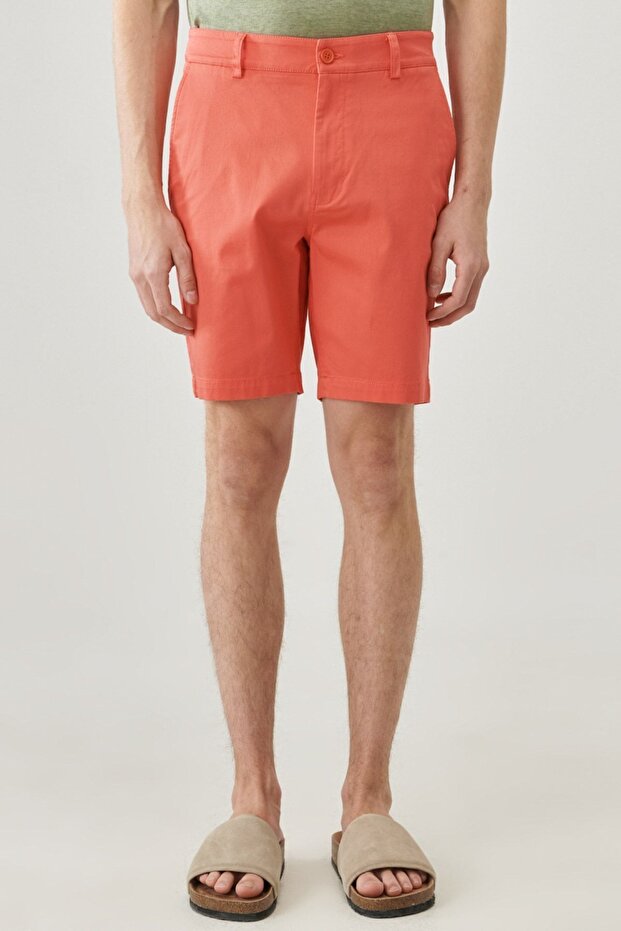 Regular Fit Rahat Kesim Chino Şort - 2